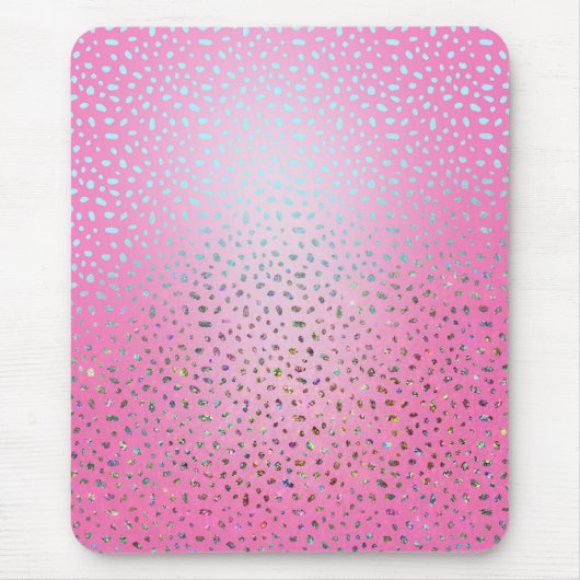 Glitter Pink Cheetah Print Muismat (Voorkant)