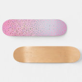 Glitter Pink Cheetah Print Persoonlijk Skateboard (Horizontaal)