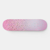 Glitter Pink Cheetah Print Persoonlijk Skateboard (Horizontaal)