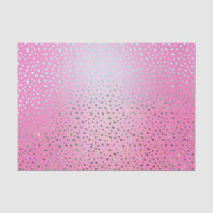 Glitter Pink Cheetah Print Tissuepapier
