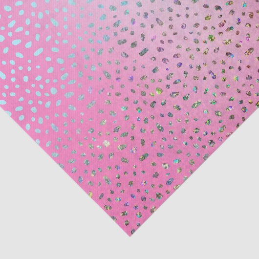 Glitter Pink Cheetah Print Tissuepapier (Detail)