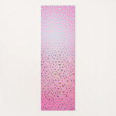 Glitter Pink Cheetah Print Yogamat (Voorkant)