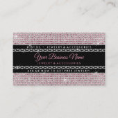 Glitter Pink Diamonds Visitekaartje (Voorkant)
