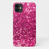 Glitter Pink Elegant Bling Glam Girly Case-Mate iPhone Case (Achterkant)