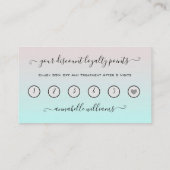 Glitter Pink Eyelash Extension Loyalty Visitekaartje (Achterkant)