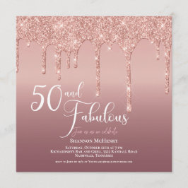 Glitter Pink Fifty en het fantastische verjaardags Kaart