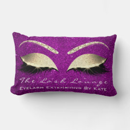 Glitter Pink Gold Makeup Eye Lash Beauty Studio Kussen