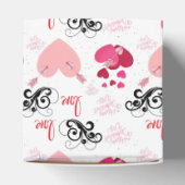 glitter pink heart vibrant romantic wallpaper bedankdoosjes (Bovenkant)