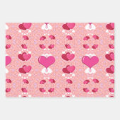 glitter pink heart vibrant romantic wallpaper inpakpapier vel (Voorkant 2)