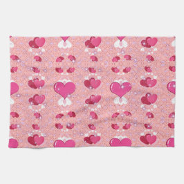 glitter pink heart vibrant romantic wallpaper theedoek
