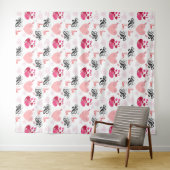 glitter pink heart vibrant romantic wallpaper wandkleed (In Situ (horizontaal))
