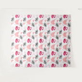 glitter pink heart vibrant romantic wallpaper wandkleed (Voorkant (horizontaal))