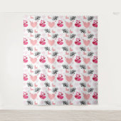 glitter pink heart vibrant romantic wallpaper wandkleed (Voorkant)