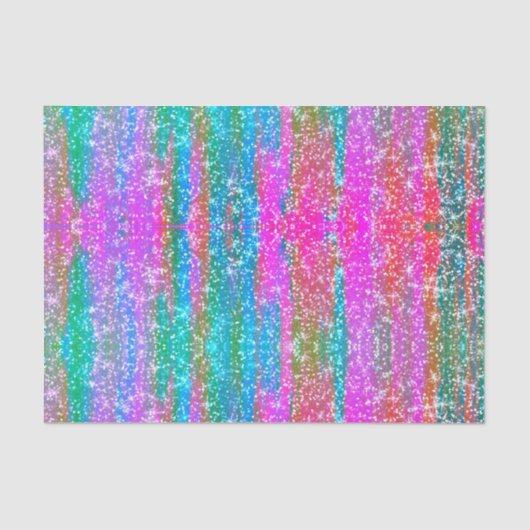 Glitter Pink Paars Blauwgroen Blue Girly Ontkoppel Tissuepapier (Voorkant)