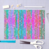 Glitter Pink Paars Blauwgroen Blue Girly Ontkoppel Tissuepapier (Craft)