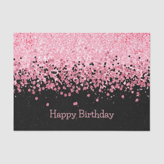 Glitter Pink Sparkly Tissuepapier (Voorkant)