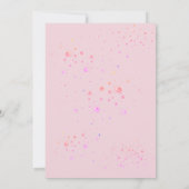 Glitter Pink Sweet 16 Verjaardag Uitnodiging (Achterkant)