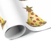 glitter pizza kerstboom cadeaupapier (Rol Hoek)