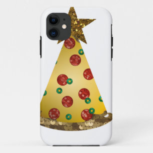 glitter pizza kerstboom iPhone 11 hoesje