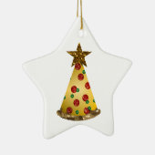 glitter pizza kerstboom keramisch ornament (Rechts)