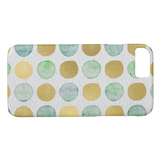 Glitter Polka Dot Pattern Case-Mate iPhone Case (Achterkant (Horizontaal))