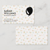 Glitter Polka Dot Pattern | Womens Beauty Visitekaartje (Voorkant / Achterkant)