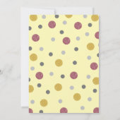 Glitter Polka Dots 1st verjaardag Kaart (Achterkant)