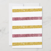 Glitter Polka Dots 1st verjaardag Kaart (Achterkant)