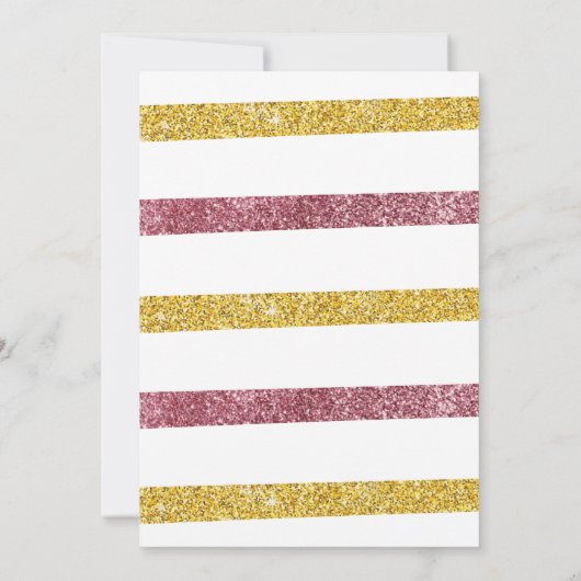 Glitter Polka Dots 1st verjaardag Kaart (Achterkant)