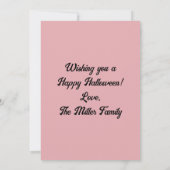 Glitter Pompoenen Halloween Wenskaart Kaart (Achterkant)