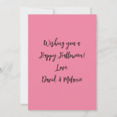 Glitter Pompoenen Halloween Wenskaart Kaart (Achterkant)