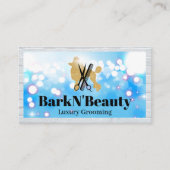 Glitter Poodle | Groomgereedschap | Gloed Visitekaartje (Voorkant)