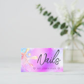 Glitter Poolse weekmaker QR-code Visitekaartje (Staand voorkant)