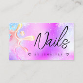 Glitter Poolse weekmaker QR-code Visitekaartje (Voorkant)