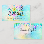 Glitter Poolse weekmaker voor holografisch gebruik Visitekaartje (Voorkant / Achterkant)