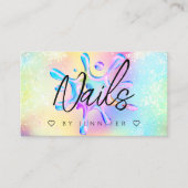 Glitter Poolse weekmaker voor holografisch gebruik Visitekaartje (Voorkant)