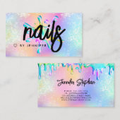 Glitter Poolse weekmaker voor holografisch gebruik Visitekaartje (Voorkant / Achterkant)