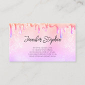 Glitter Poolse weekmaker voor holografisch gebruik Visitekaartje (Achterkant)