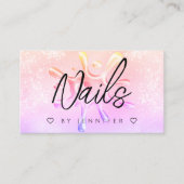 Glitter Poolse weekmaker voor holografisch gebruik Visitekaartje (Voorkant)