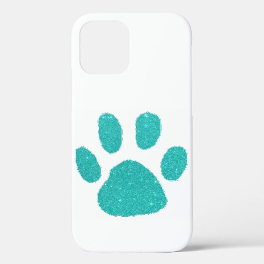 Glitter pootafdruk Case-Mate iPhone hoesje (Achterkant)