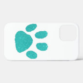 Glitter pootafdruk Case-Mate iPhone hoesje (Achterkant (horizontaal))