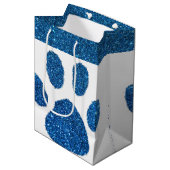 Glitter pootafdruk  medium cadeauzakje (Voorkant Gekanteld)