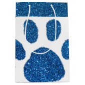 Glitter pootafdruk  medium cadeauzakje (Voorkant)