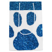 Glitter pootafdruk  medium cadeauzakje (Achterkant)