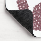 Glitter pootafdruk muismat (Hoek)