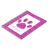 Glitter pootafdruk notitieboek (Linkerzijde)