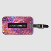 Glitter Populair Opal Holografisch Collectie Bagagelabel (Voorkant (horizontaal))