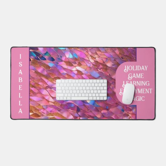 Glitter Populair Opal Holografisch Collectie Bureaumat (Keyboard & Muis)