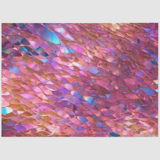 Glitter Populair Opal Holografisch Collectie Tissuepapier (Voorkant)