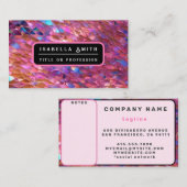 Glitter Populair Opal Holografisch Collectie Visitekaartje (Voorkant / Achterkant)